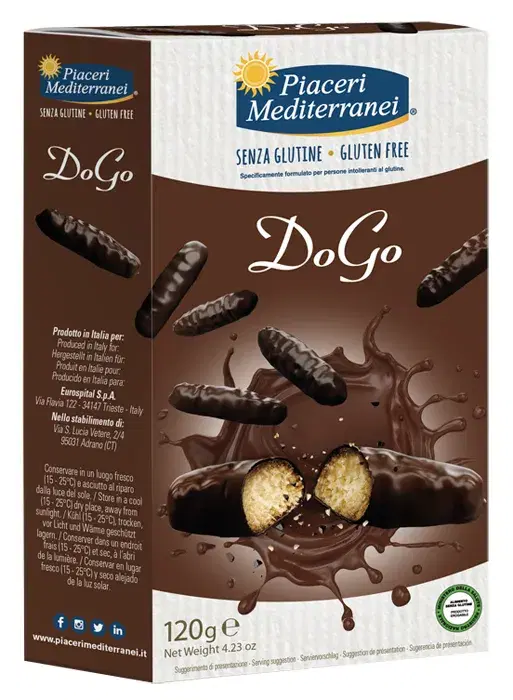 Piaceri Mediterranei Do Go Biscotti Senza Glutine Ricoperti Di Glassa 120 g