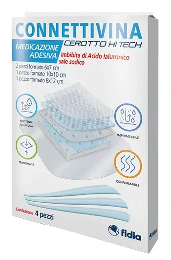Fidia Connettivina Cerotti Hitech Misure Miste 4 Pezzi