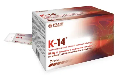 Polaris Farmaceutici K-14 Integratore per il Controllo del Colesterolo 20 Stick