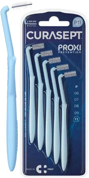 Curasept Proxi Angle Prevention P11 Azzurro 5 Scovolini 1,1 mm