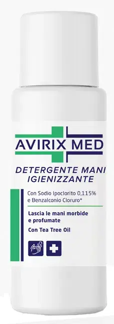 Avirix Med Detergente Disinfettante 200ml per Igiene Quotidiana