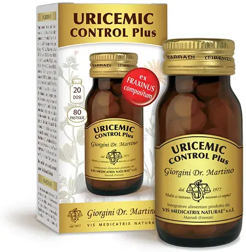Uricemic Control Plus Integratore per il Controllo dell Acido Urico 80 Compresse