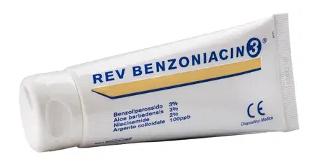 Rev Pharmabio Benzoniacin 3 Crema per Acne Lieve e Moderata 100 ml