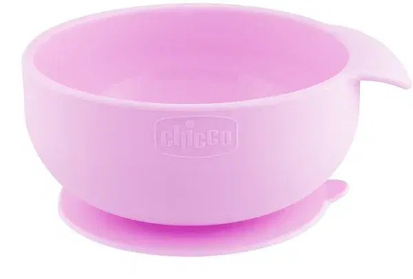 Chicco Ciotola Con Ventosa Silicone Rosa 1 Pezzo