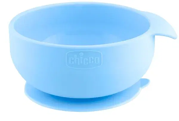 Chicco Ciotola Con Ventosa Silicone Blu 1 Pezzo
