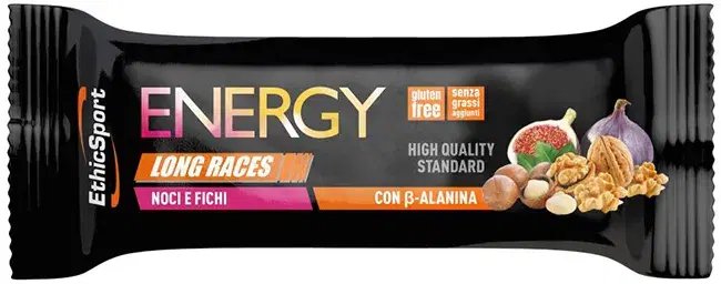 Energy Long Races Bar per Sportivi Nocciole e Fichi da 50 g