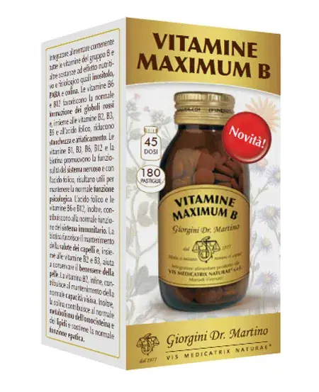 Vitamine Maximum B Integratore Completo 180 Pastiglie