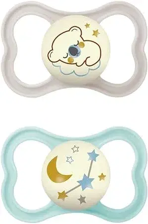 Mam Air Night Succhietto Silicone 16M+ 2 Pezzi