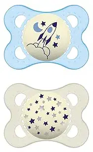 Mam Original Night Succhietto 2-6 Mesi Maschietto 2 Pezzi
