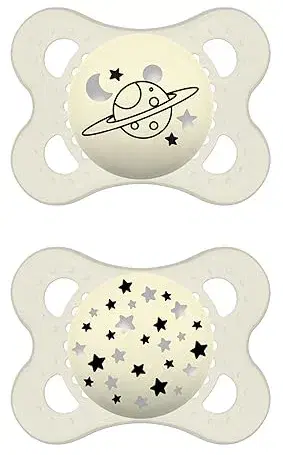 Mam Original Night Succhietto per Neonati 2-6 Mesi 2 Pezzi