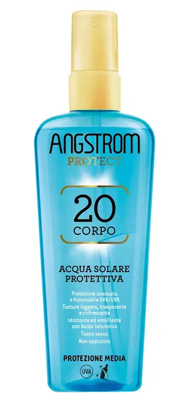 Angstrom Acqua Solare Protettiva Corpo SPF 20 Protezione Media 140 ml