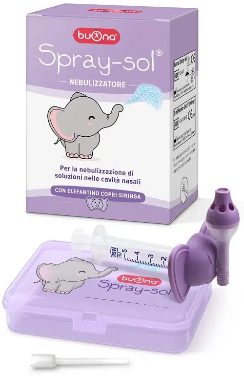 Buona Spray-Sol Kit per la Nebulizzazione di Soluzioni Nasali 5 Pezzi