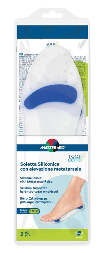 Master Aid Soletta in Silicone per Comfort del Piede Taglia 37-38
