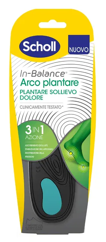 Dr.Scholl's Plantari In-Balance Sollievo Dolore - Arco Plantare Taglia M 2 Pezzi