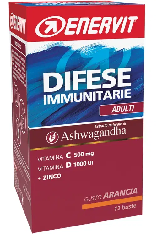 Enervit Difese Immunitarie Adulti Integratore Alimentare 12 bustine