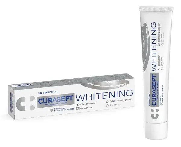 Curasept Whitening Gel Dentifricio Sbiancante con Peroxydone 75 ml