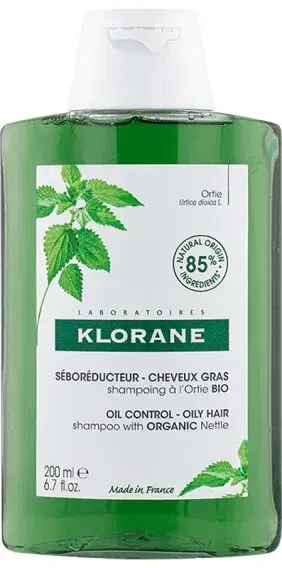 Klorane Shampoo all'Ortica Detergente Purificante per Capelli Grassi 400 ml