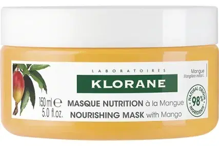 Klorane Maschera per Capelli Nutritiva e Ristrutturante Al Burro Di Mango 150 ml