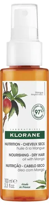 Klorane Olio Secco Senza Risciacquo al Burro di Mango per Capelli Secchi 100 ml