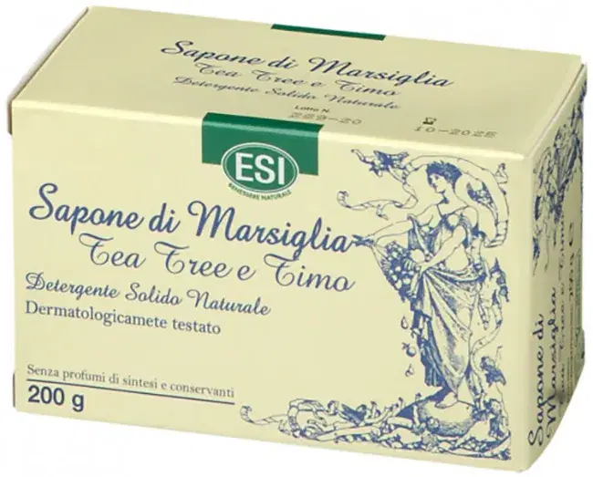 Esi Sapone Di Marsiglia Tea Tree Detergente Solido Naturale 200 G