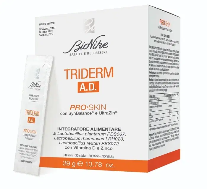 Bionike Triderm A.D Pro Skin Integratore Per Pelle Atopica 30 Stick
