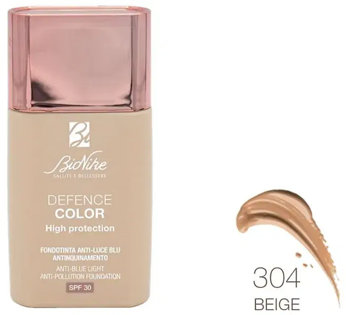 Bionike Defence Color  High Protection Fondotinta Anti-Luce Blu 304 Beige 30 ml