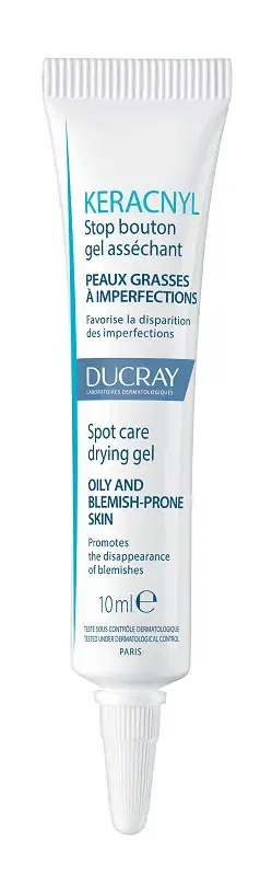 Ducray Keracnyl Stop Brufoli Gel Dissecante Pelle Grassa con Imperfezioni 10 ml