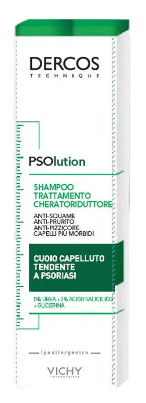 Vichy Dercos Shampoo Psolution Per Cuoio Capelluto Tendente a Psoriasi 200 ml