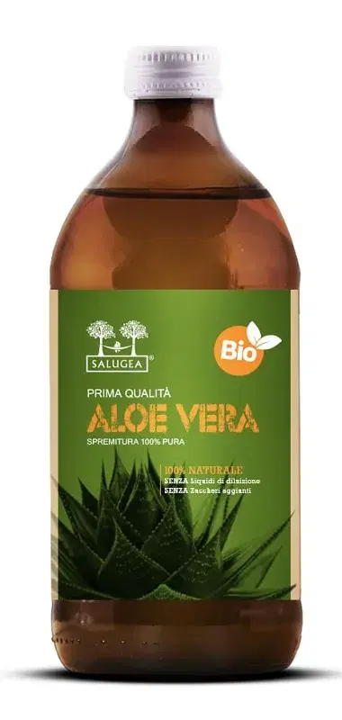 Salugea Succo Aloe Vera Bio Integratore per la Funzioni Digestive 500 ml