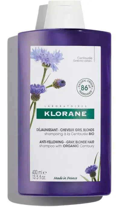 Klorane Shampoo alla Centaurea Riflessi Argentati Anti-Ingiallimento 400 ml