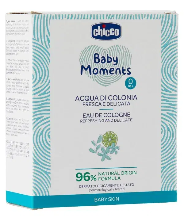 Chicco Baby Moments Acqua di Colonia Rinfrescante e Profumata 100 ml