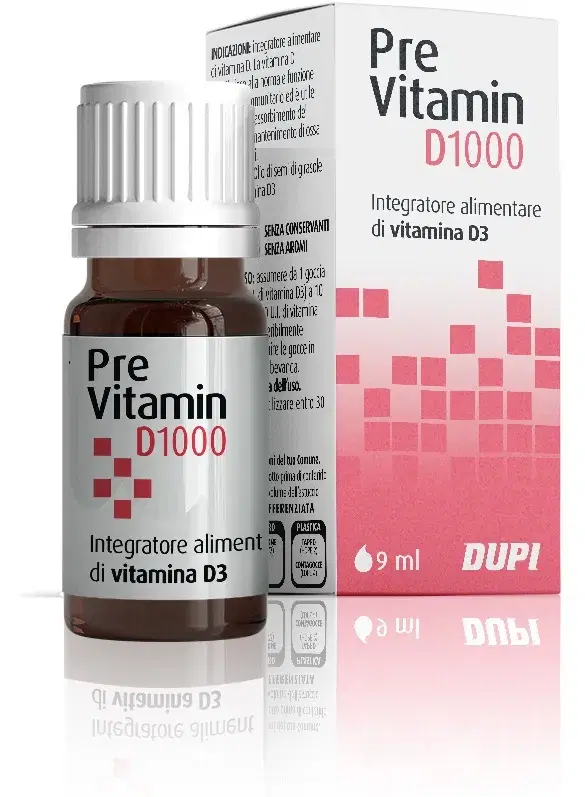 Previtamin D 1000 Integratore di Vitamina D 1000 UI 9ml