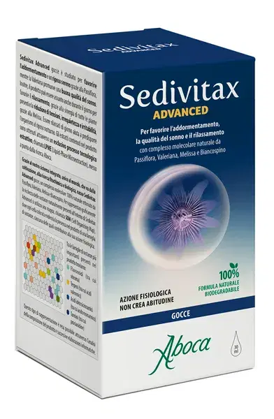 Aboca Sedivitax Advanced Gocce Integratore Alimentare per Sonno e Relax 30 ml