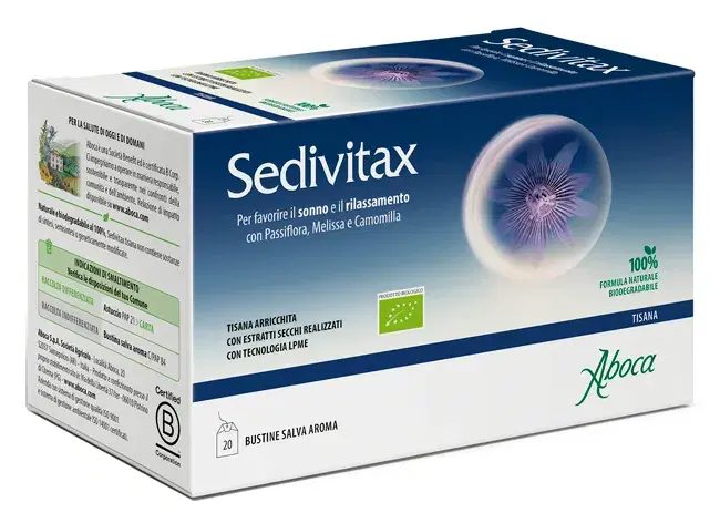 Aboca Sedivitax Advanced Tisana Integratore Alimentare Sonno e Relax 20 Bustine