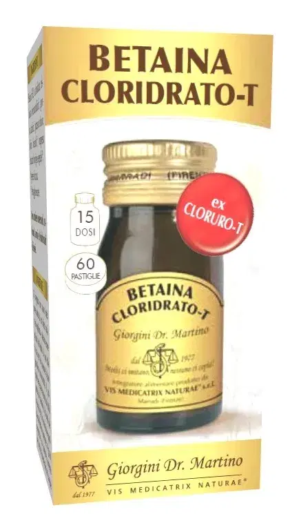 Betaina Cloridrato-T per Digestione e Metabolismo - 60 Pastiglie