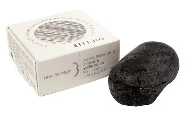 Effebio Docciaschiuma Solido al Carbone Vegetale Purificante 75 g