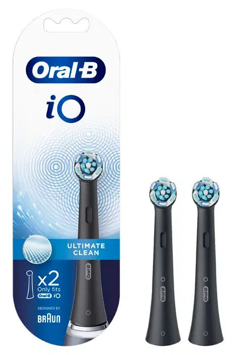 Oral-B iO Ultimate Clean Testine di Ricambio Nero 2 Pezzi