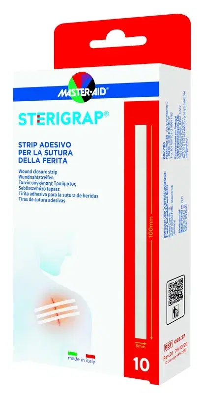 Master-Aid Sterigrap Strip Adesivo Per La Sutura Della Ferita 10 Pezzi