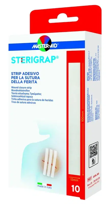 Master-Aid Sterigrap Strip Adesivo Per La Sutura Della Ferita 6 Pezzi