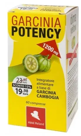 Garcinia Potency 1200 Integratore per il Controllo del Peso 60 Compresse
