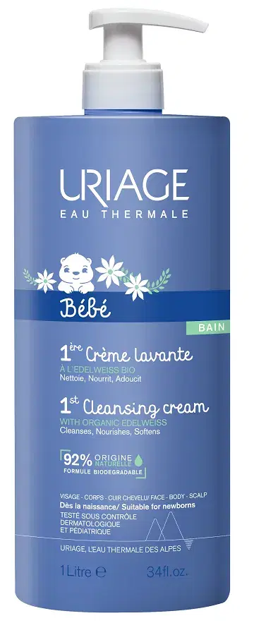 Uriage Bébé Crema Lavante Detergente Senza Sapone 1 L