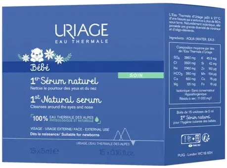 Uriage Bebe Siero Fisiologico Idratante 15 x 5 ml