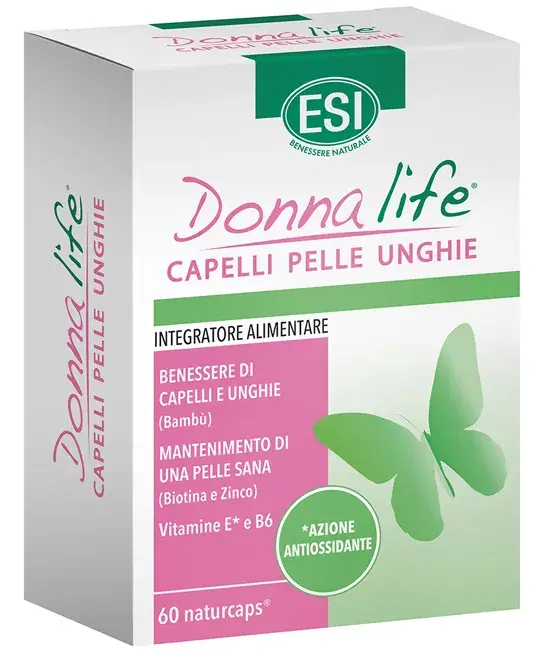 Esi Donna Life Integratore Alimentare Capelli Pelle Unghie 60 Naturcaps