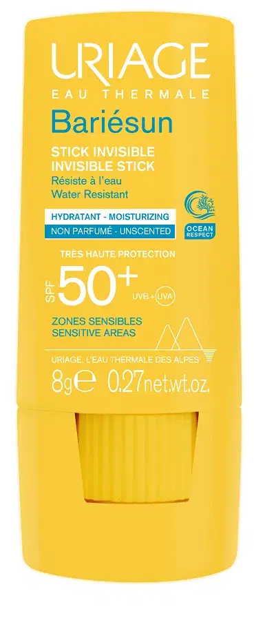 Uriage Bariesun Spf50+ Stick Invisibile Protezione Zone Sensibili Molto Alta 8 G