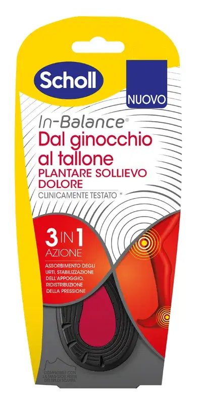Scholl In-Balance Everyday Plantare Sollievo Dolore Da Ginocchio A Tallone L