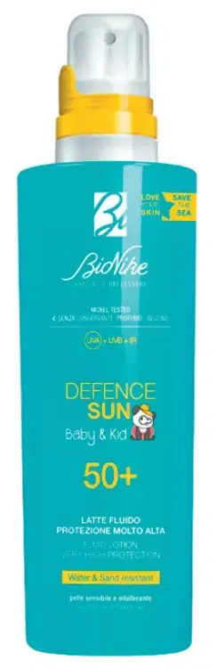 Bionike Defence Sun Baby&kid SPF50+ Latte Fluido Protezione Molto Alta 200 ml