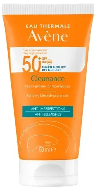 Avene Cleanance Protezione Solare per Pelle Grassa SPF50+ 50 ml