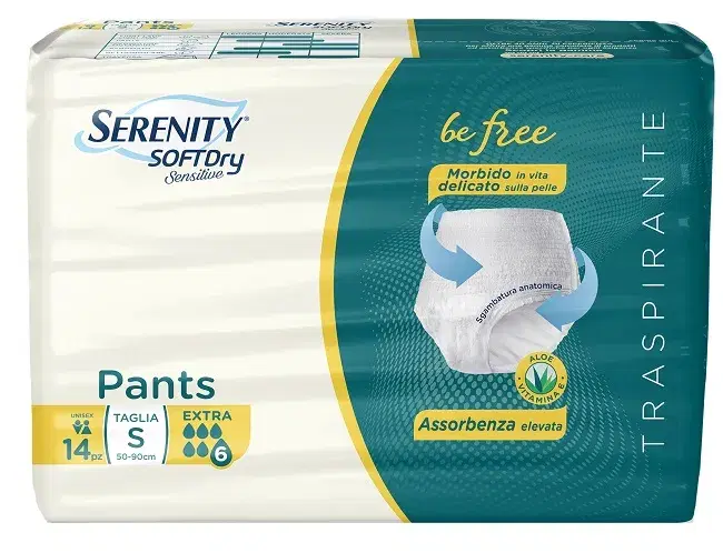 Serenity Pants Super Dry Mutandine Assorbenti Taglia S 14 Pezzi
