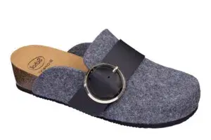 Dr.scholl's Calzatura Amalfi Clog Felt+Synthetic Woman Dk Grey 36