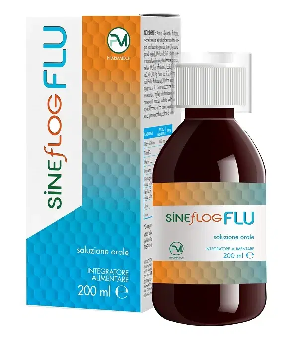 Sineflog Flu Sciroppo per Sollievo da Raffreddore 200 ml